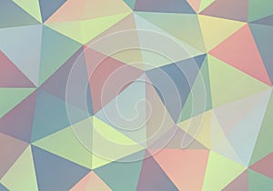 Abstract geometric pattern featuring an array of multicolored