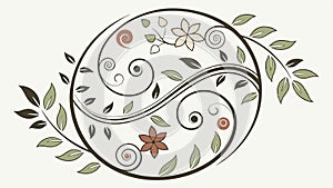 Abstract geometric pattern featuring concentric circles vector design Generative AI