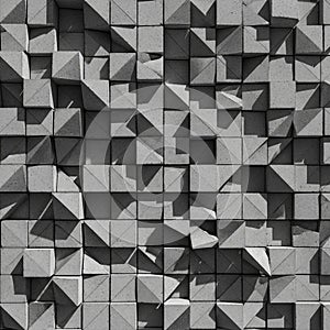 Abstract geometric pattern featuring a grid of three-dimensional cube