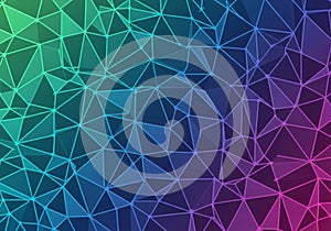 Abstract geometric pattern featuring interconnected polygons