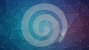 From teal on the left to deep purple on the right creating a