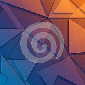 Abstract geometric pattern featuring intersecting triangles. The design uses a