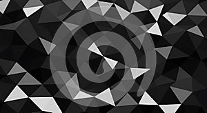 Abstract geometric pattern featuring a low-poly design with an assortment of