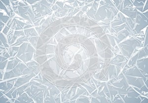 Abstract geometric pattern featuring a mesh of white, angular lines on a light gray