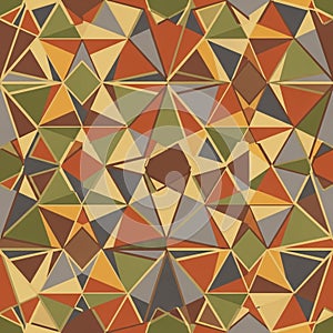 Abstract geometric pattern featuring a mosaic of interconnected triangles