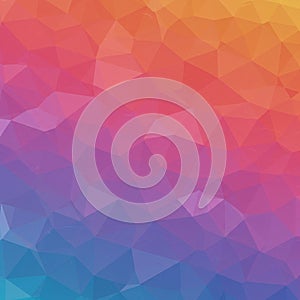 Abstract geometric pattern featuring overlapping polygons in a gradient of colors