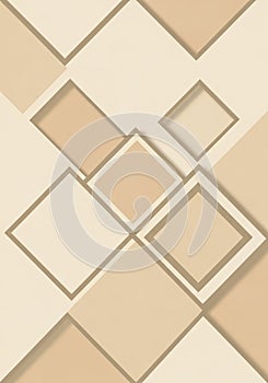 Abstract geometric pattern featuring overlapping squares and rectangles in shades of