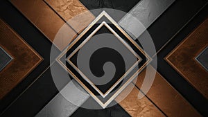 Abstract geometric pattern with gold accent