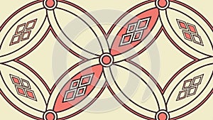 Abstract geometric pattern with a grid of interconnected squares, vector design Generative AI