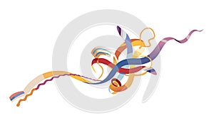 Abstract Geometric Pattern with Hexagonal Grid for Tech, vector design Generative AI