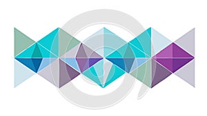 Abstract Geometric Pattern Icon: Modern Design, Interlocking Shapes Art, vector design Generative AI