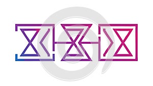 Abstract Geometric Pattern, Interconnected Shapes, vector design Generative AI