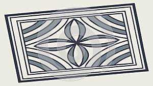 Abstract Geometric Pattern: Interlocking Diamond Tiling Design vector design Generative AI