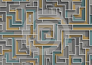 Abstract geometric pattern with interlocking shapes