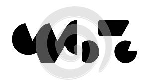 Abstract Geometric Pattern with Interlocking Shapes, vector design Generative AI