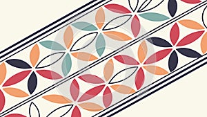 Abstract geometric pattern of interlocking triangular shapes, vector design Generative AI