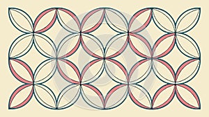 Abstract geometric pattern with interlocking triangular shapes, vector design Generative AI