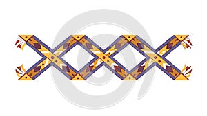 Abstract Geometric Pattern: Interlocking Zigzag Shapes Modern Design, vector design Generative AI