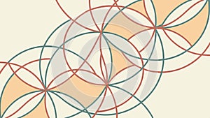 Abstract Geometric Pattern with Intersecting Lines, Modern, vector design Generative AI