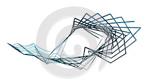 Abstract Geometric Pattern with Intersecting Lines, vector design Generative AI