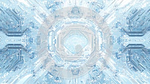 White Gears Abstract Background, Mechanical Engineering Concept