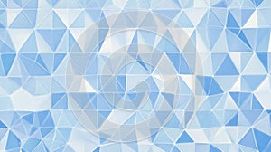 Blue Triangles Abstract Background. Geometric Polygon Pattern.