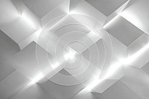Abstract geometric pattern of light and shadow on textured surface