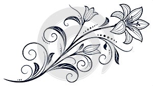 Abstract geometric pattern with lines and shapes vector design Generative AI