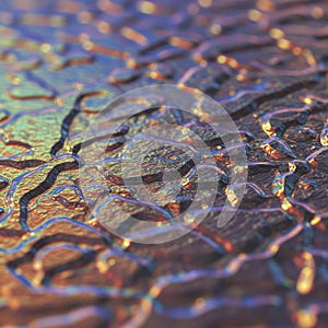 Abstract geometric pattern with a low-poly design. Features a gradient of colors