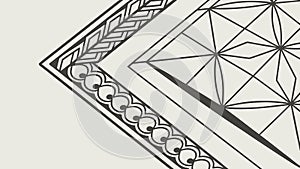 Abstract Geometric Pattern, Modern Art Design Element, vector design Generative AI