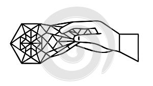 Abstract geometric pattern, modern design, and complexity, vector design Generative AI