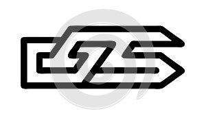 Abstract Geometric Pattern, Modern Design and Interlocking Shapes, vector design Generative AI