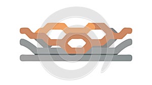 Abstract Geometric Pattern, Modern Digital Design Background Element, vector design Generative AI