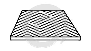 Abstract Geometric Pattern, Modern Interlocking Design Background vector design Generative AI