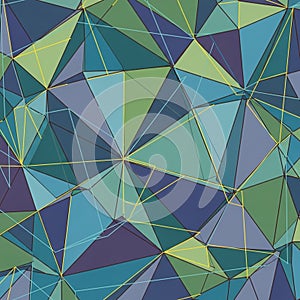 Abstract geometric pattern with a mosaic of interconnected polygons in
