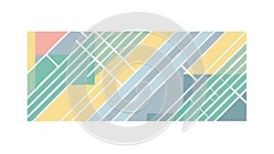 Abstract Geometric Pattern in Muted Colors, Modern Structured Background, vector design Generative AI