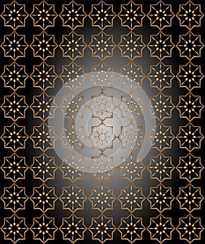 Abstract geometric pattern with octagons. Vintage design