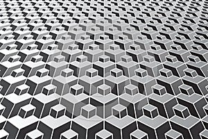Abstract geometric pattern. Optical illusion effect.