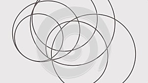 Abstract geometric pattern overlapping circles vector design Generative AI