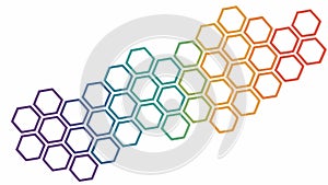 Abstract Geometric Pattern with Overlapping Squares and Triangles, vector design Generative AI