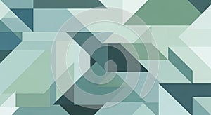 Abstract geometric pattern with overlapping triangles and rectangles. Predominantly in