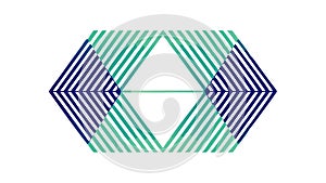 Abstract Geometric Pattern Overlapping Triangles, vector design Generative AI