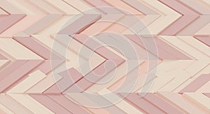 Abstract Geometric Pattern with Pink and Beige Chevron Shapes