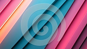 Abstract Geometric Pattern with Pink and Teal Gradient