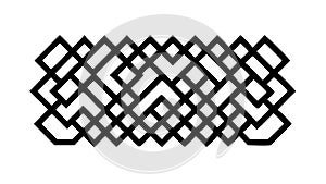 Abstract Geometric Pattern Repeating Grid Design, Modern, vector design Generative AI
