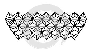 Abstract Geometric Pattern - Repeating Interlocking Motif, vector design Generative AI