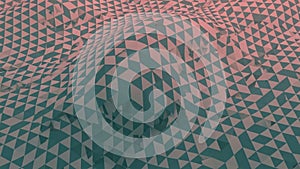 Abstract geometric pattern with repeating triangular shapes creating a