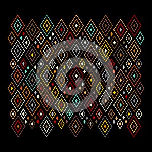 Abstract geometric pattern, rhombus design