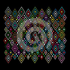 Abstract geometric pattern, rhombus design