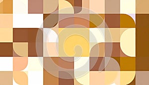 Abstract geometric pattern of rounded squares and rectangles in